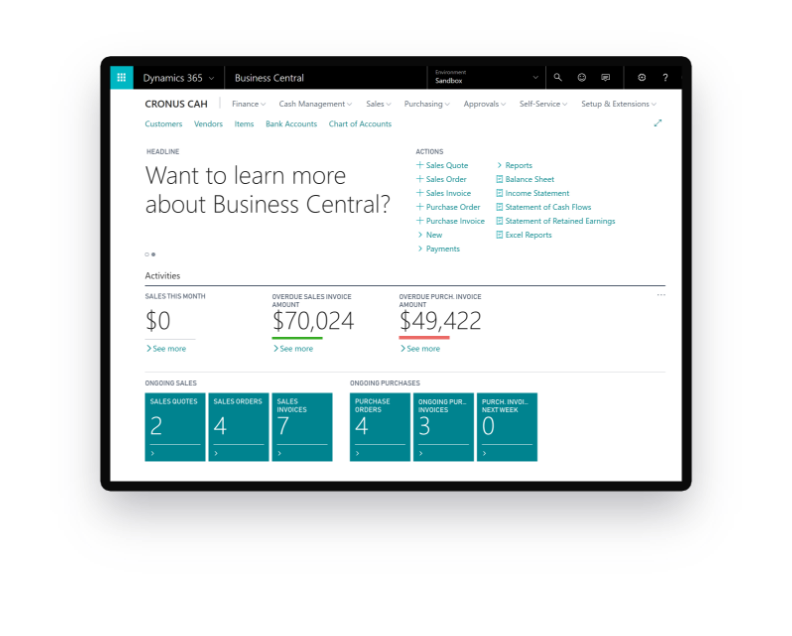 Microsoft Dynamics 365 - Business Central